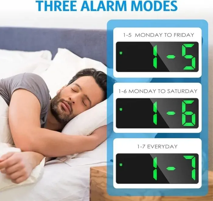 Digital LED Alarm Clock