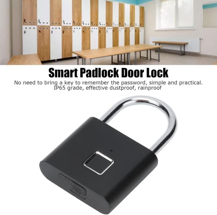 Fingerprint Padlock – Smart Biometric Keyless Lock for Gym, Travel & Home Security